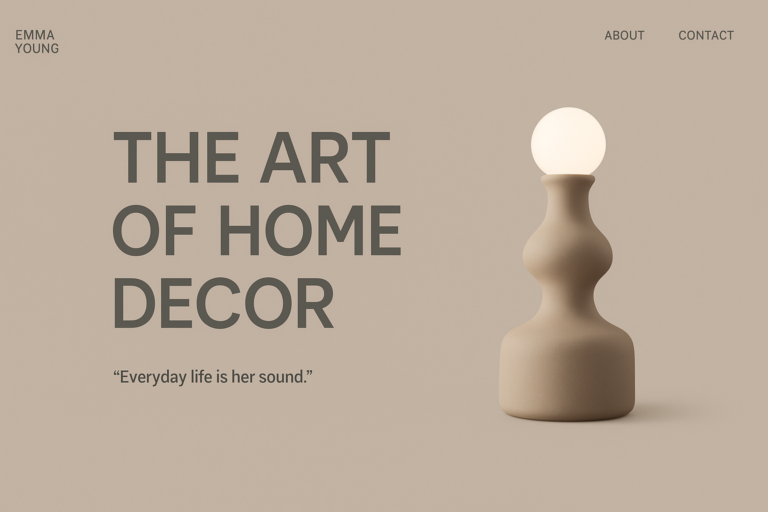 Home décor store example